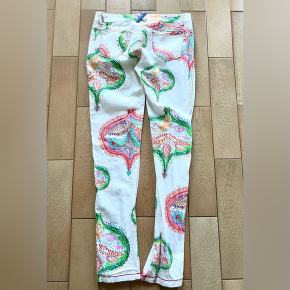 Women’s DESIGUAL paisley LORISE stretch DENIM PREMIUM JEANS! Size: 28 EUC - Picture 3 of 10